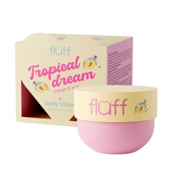 FLUFF TROPICAL DREAM MANGO & ACAI kūno losjonas, 150 ml
