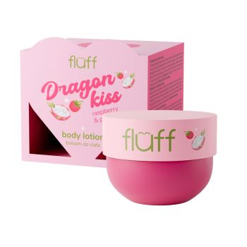FLUFF DRAGON KISS RASPBERRY & PITAYA kūno losjonas, 150 ml