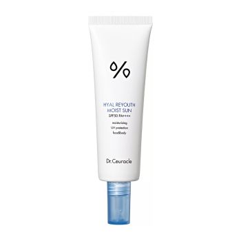 DR.CEURACLE HYAL REYOUTH MOIST SUN SPF50+ apsauginis veido ir kūno kremas, 50 ml