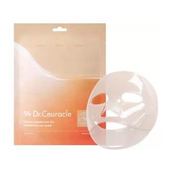 DR.CEURACLE VEGAN KOMBUCHA TEA ESSENCE IN GEL veido kaukė, 36 g