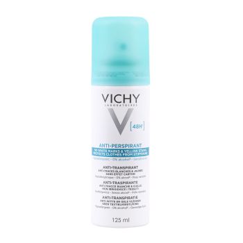 VICHY 48H NOWHITE MARKS & YELLOW STAINS purškiamasis dezodorantas antiperspirantas, 125 ml