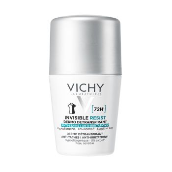 VICHY 72H INVISIBLE RESIST rutulinis dezodorantas antiperspirantas, 50 ml