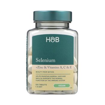 H&B selenas, cinkas, vitaminai A, C ir E, 120 tablečių