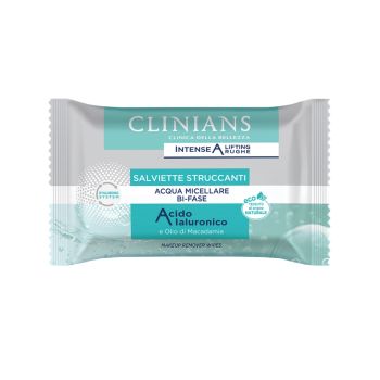 CLINIANS INTENSE A LIFTING RUGHE drėgnos sevetėlės makiažui valyti (25 vnt.)