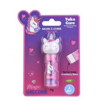 MAGIC UNICORN STRAWBERRY FLAVOR lūpų balzamas, 4 g