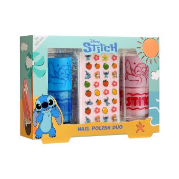 DISNEY STITCH nagų lakai (2 x 7 ml) + nagų lipdukai
