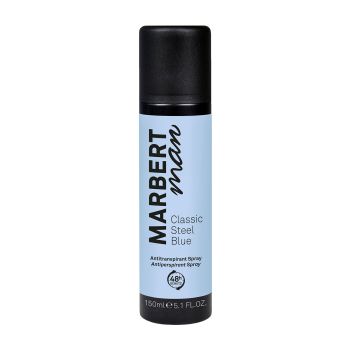 MARBERT MAN CLASSIC STEEL BLUE purškiamasis dezodorantas antiperspirantas, 150 ml