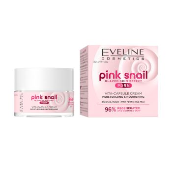 EVELINE PINK SNAIL PDRN VITA CAPSULE MOISTURIZING & NOURISHING veido kremas, 50 ml