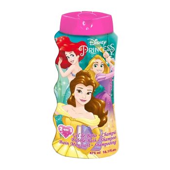 DISNEY PRINCESS 2IN1 vonios putos ir plaukų šampūnas, 475 ml