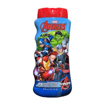 MARVEL AVENGERS 2IN1 vonios putos ir plaukų šampūnas, 475 ml
