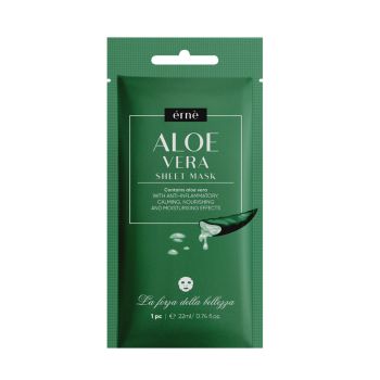 ERNE ALOE VERA lakštinė veido kaukė, 22 ml