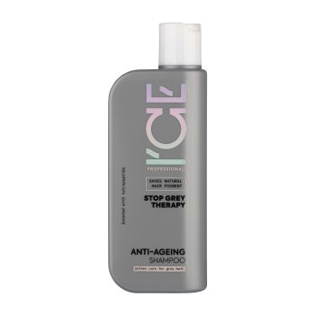 ICE PROFESSIONAL STOP GREY THERAPY ANTI-AGEING plaukų šampūnas, 250 ml