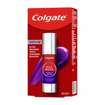 COLGATE MAX WHITE PURPLE dantų serumas, 40 ml