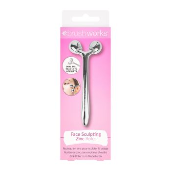 BRUSHWORKS FACE SCULPTING ZINC ROLLER veido masažuoklis