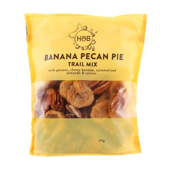 H&B bananų ir pekano riešutų mišinys, 210 g