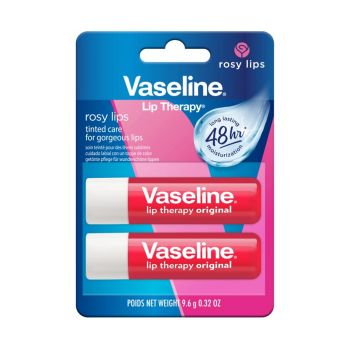 VASELINE THERAPY ROSY lūpų balzamai (2 x 4,8 g)