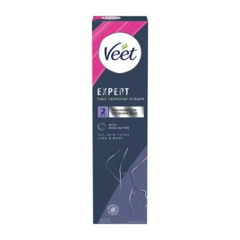 VEET EXPERT 2 MIN SHEA BUTTER kojų ir kūno plaukų šalinimo kremas, 200 ml