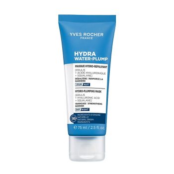 YVES ROCHER HYDRA WATER-PLUMP veido kaukė, 75 ml
