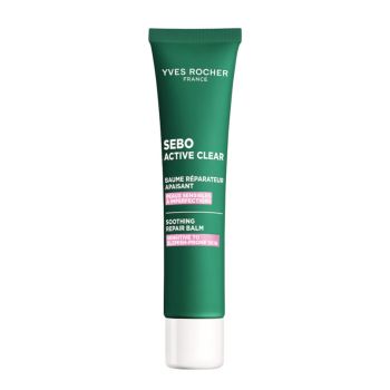 YVES ROCHER SEBO ACTIVE CLEAR SOOTHING REPAIR veido balzamas, 40 ml