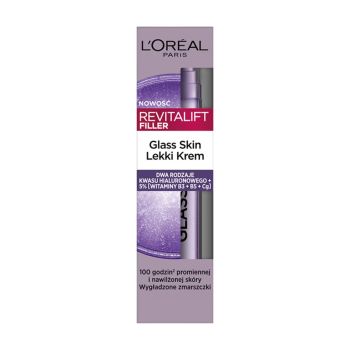 L'OREAL PARIS REVITALIFT FILLER GLASS SKIN LIQUID veido kremas, 50 ml