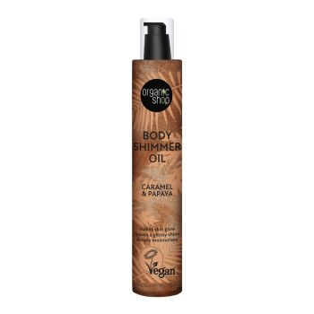 ORGANIC SHOP CARAMEL & PAPAYA SHIMMER kūno aliejus, 100 ml