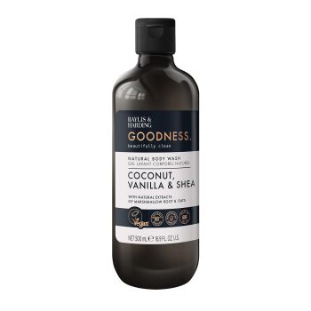 BAYLIS & HARDING GOODNESS COCONUT, VANILLA & SHEA kūno prausiklis, 500 ml