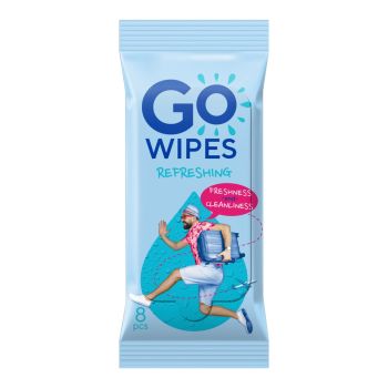 GOWIPES REFRESHING drėgnos servetėlės (8 vnt.)
