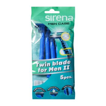 SIRENA MEN CARE II vienkartiniai skustuvai (5 vnt.)