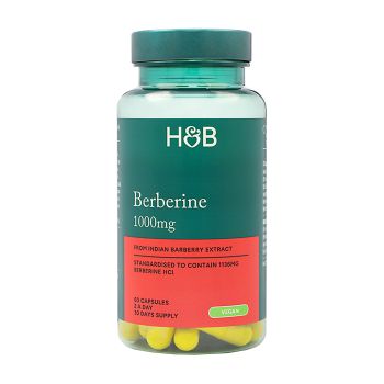H&B berberinas 1000 mg, 60 kapsulių