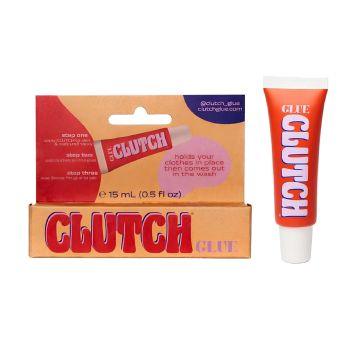 CLUTCH HOLDS YOUR CLOTHES IN PLACE kūno klijai, 15 ml