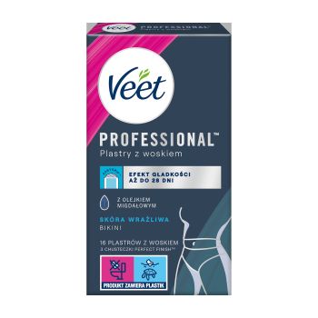 VEET PROFESSIONAL bikinio srities depiliavimo vaško juostelės (16 vnt.)