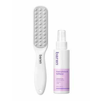 BAREN EXFOLIANT SOFTENER AT-HOME KIT pėdų priežiūros rinkinys