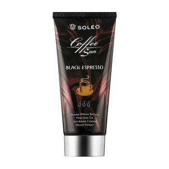 SOLEO COFFEE SUN BLACK ESPRESSO soliariumo įdegio kremas, 150 ml