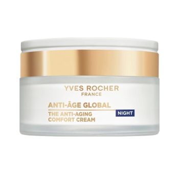 YVES ROCHER THE ANTI-AGING COMFORT naktinis kremas, 50 ml