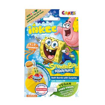 INKEE SPONGEBOB vonios burbulas su staigmena