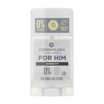 DERMAFLORA FOR HIM 0% SERENITY pieštukinis želė dezodorantas, 50 ml