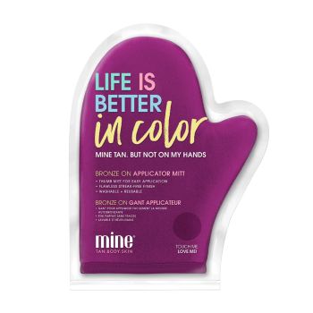 MINE LIFE IS BETTER IN COLOR savaiminio įdegio priemonių paskirstymo pirštinė