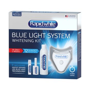RAPID WHITE BLUE LIGHT SYSTEM dantų priežiūros rinkinys