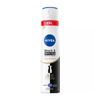 NIVEA BLACK & WHITE INVISIBLE SILKY SMOOTH dezodorantas antiperspirantas, 250 ml