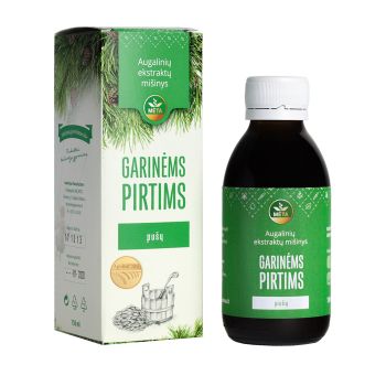 MĖTA PUŠŲ augalinių ekstraktų mišinys garinėms pirtims, 150 ml