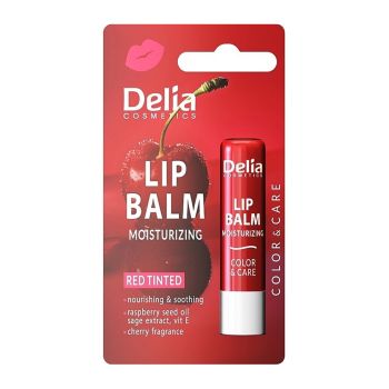 DELIA MOISTURIZING RED TINTED lūpų balzamas, 4,8 g
