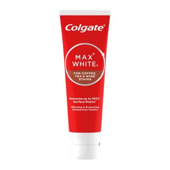 COLGATE MAX WHITE COFFEE, TEA & WINE STAINS dantų pasta, 75 ml