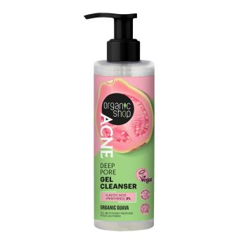 ORGANIC SHOP ACNE DEEP PORE valomoji veido želė, 200 ml