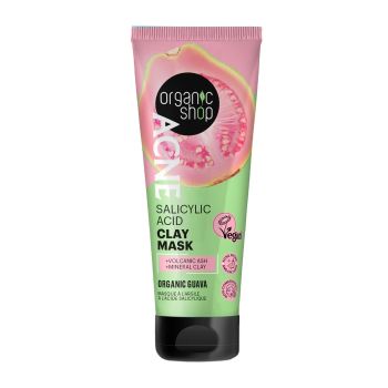 ORGANIC SHOP ACNE SALICYLIC ACID veido molio kaukė, 75 ml