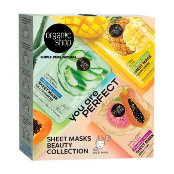 ORGANIC SHOP YOU ARE PERFECT veido kaukių rinkinys (3 x 25 g)