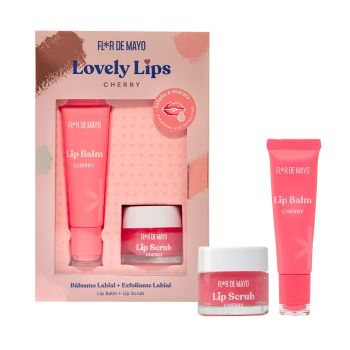 FLOR DE MAYO LOVELY LIPS CHERRY lūpų priemonių rinkinys