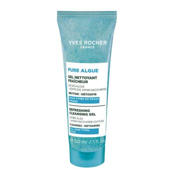 YVES ROCHER PURE ALGUE REFRESHING valomoji veido želė, 30 ml