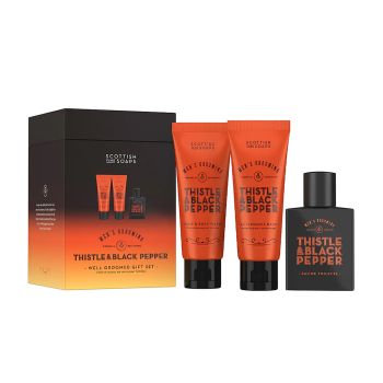 SCOTTISH THISTLE & BLACK PEPPER MEN'S GROOMING vyrų dovanų rinkinys