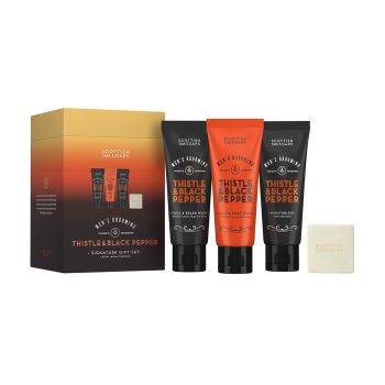 SCOTTISH THISTLE & BLACK PEPPER MEN'S GROOMING vyrų dovanų rinkinys