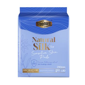 FREEMORE NATURAL SILK naktiniai paketai (10 vnt.)